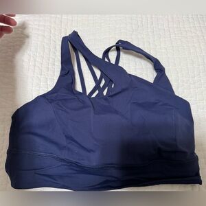 Lululemon one shoulder navy bra